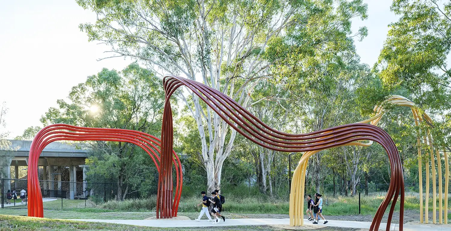 Timeflows Public Artwork Blacktown
