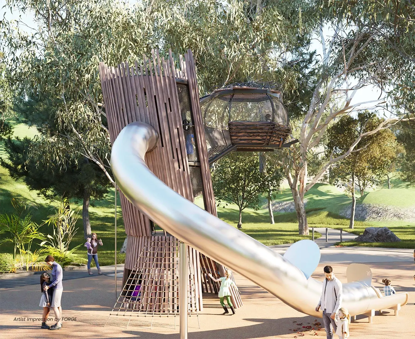 Indigiscapes Tallowwood Hollow Play Structure