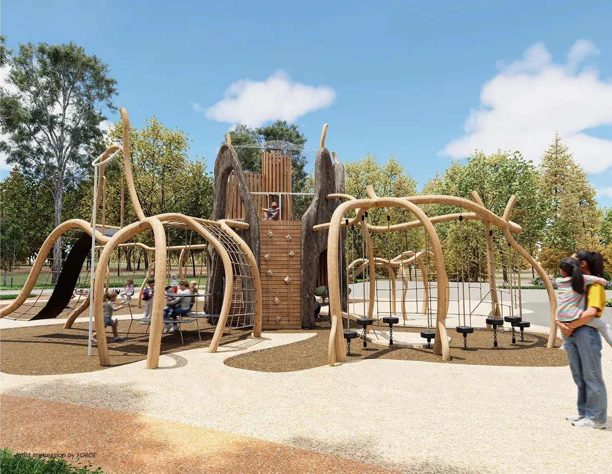 Into the Woods Play Structure